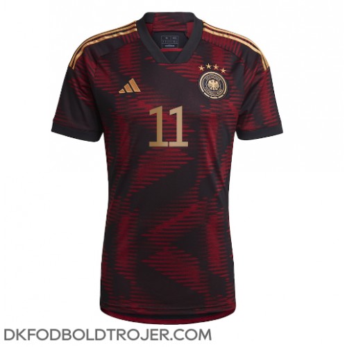 Billige Tyskland Mario Gotze #11 Udebane Fodboldtrøjer VM 2022 Kortærmet